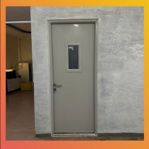 Cửa thép vân gỗ chống cháy EI 15
